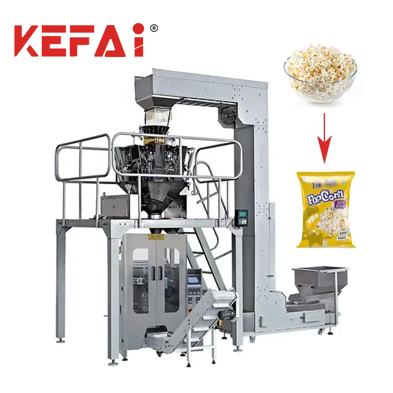 Máquina de envasado de palomitas de maíz multicabezal KEFAI