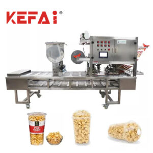 Máquina de envasado de selado de copas de palomitas de millo KEFAI